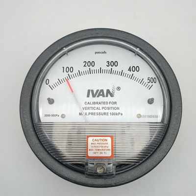 120mm Die Cast Aluminum Case Differential Pressure Gauge for Pharmaceutical Industry