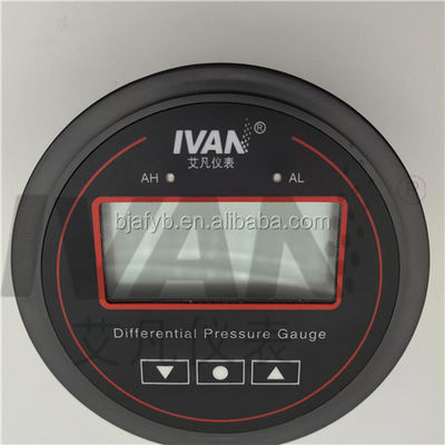 200mbar/20000Pa Digital Differential Pressure Gauge with Alarm and LED Display
