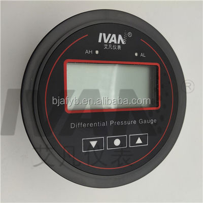 200mbar/20000Pa Digital Differential Pressure Gauge with Alarm and LED Display