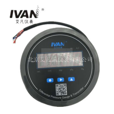Temperature Compensation Digital Differential Pressure Gauge F3S2 with Alarm LED Switch