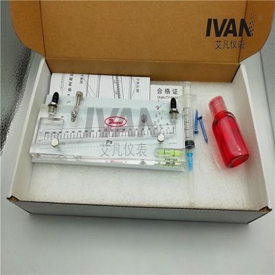 Industrial Grade DP200 Red Oil Tilt Differential Pressure Gauge for Accurate Monitoring
