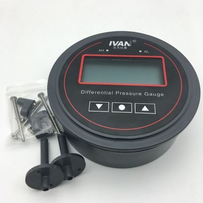 Medium Temp 0-60C Micro Differential Pressure Meter Featuring 1/8" ID Tubing Connection