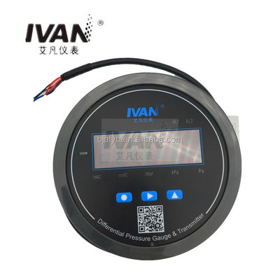 Temperature Compensation Digital Differential Pressure Gauge F3S2 with Alarm LED Switch