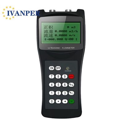 Measuring Principle Atomic Physics Portable Ultrasonic Flowmeter for Liquid Flow
