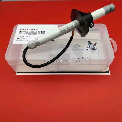 24VDC Power Supply Miniature Wind Speed Sensor with 14mm Probe Diameter 4-20mA Transmitter