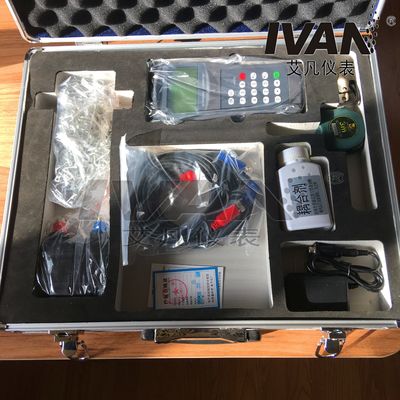 Hand Held Hydraulic Flow Meter Ultrasonic Flowmeter with 7-digit Totalizer and Charger